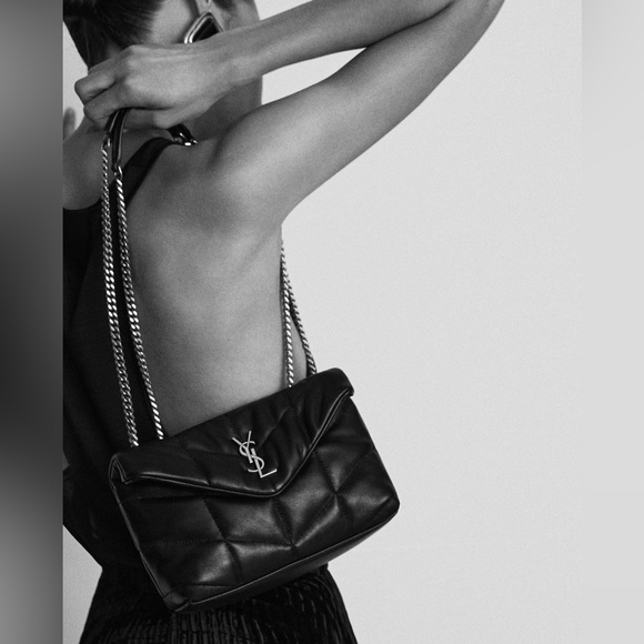 YSL Saint Laurent Black Toy Puffer Bag. - Picture 13 of 13